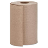Genuine Joe Hardwound Roll Towels, Kraft, 7.9" x 350', 12 Count