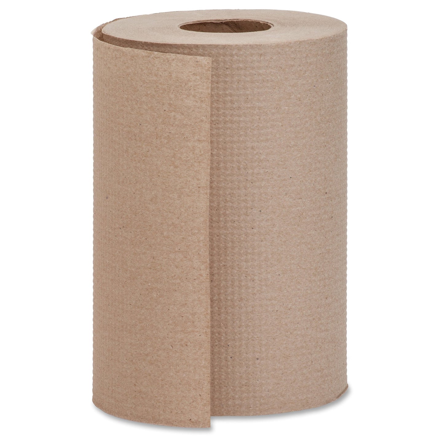Genuine Joe Hardwound Roll Towels, Kraft, 7.9" x 350', 12 Count