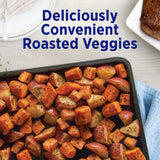 Birds Eye Oven Roasters, Seasoned Sweet Potatoes, Carrots & Red Potatoes, Convenient Roasted Veggies for Sides With Frozen Vegetables, 14 OZ Bag