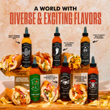 Heartbeat Hot Sauce Co. | Complete Variety Pack - Camp Sauce, Pineapple, Red & Mango Habanero, Blueberry Habanero, Shiitake Szechuan, 6 oz. 6 pack