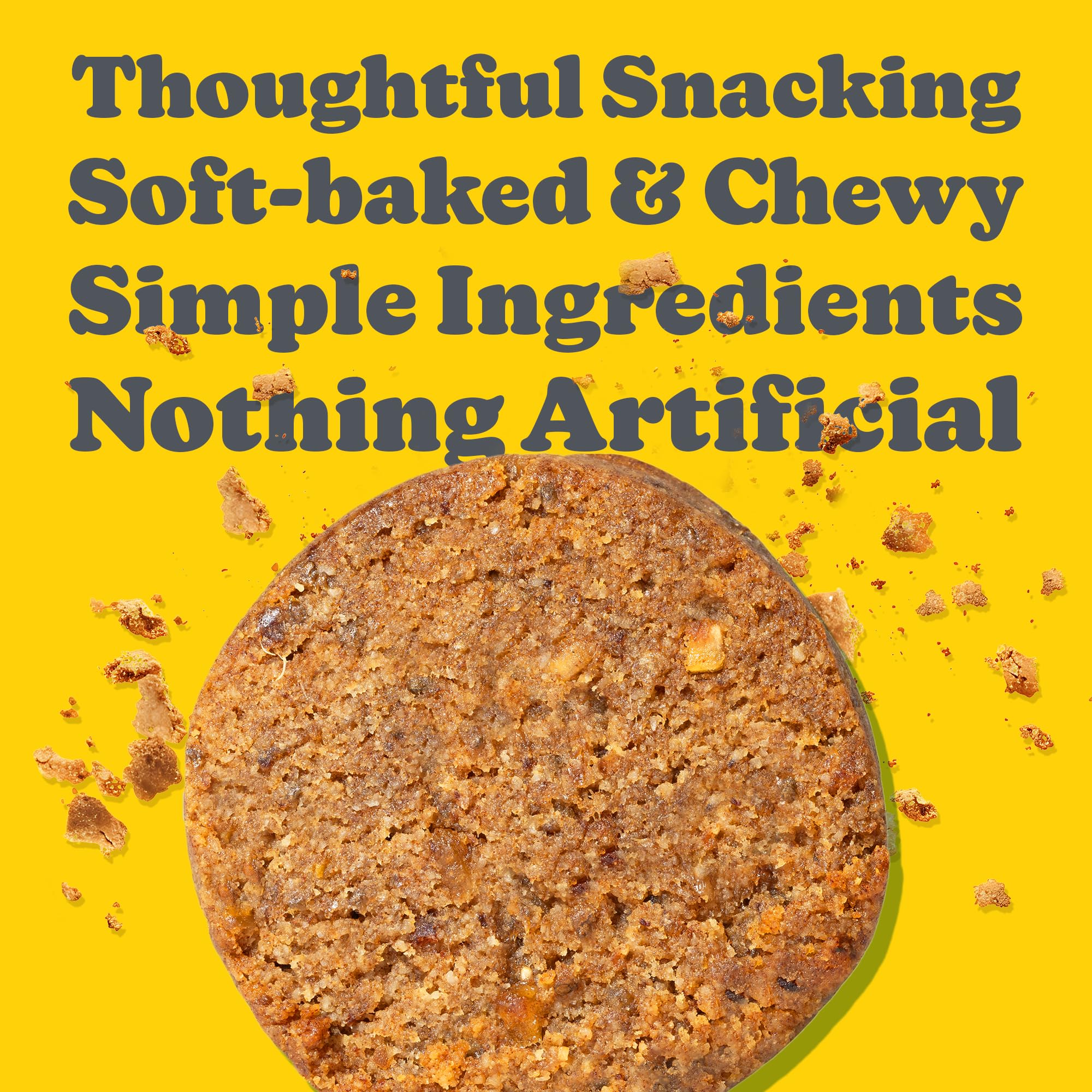 Love + Chew Mini Vegan Cookies, Gluten Free, 3g Plant Based Protein Per Cookie, Healthy Snacks for Adults and Kids, Refined Sugar Free, Individually