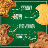 Tate's Bake Shop Cookies Variety Pack, Oatmeal Raisin Cookies, Chocolate Chip Cookies, Lemon Cookies & Chocolate Chip Walnut Cookies, 4 - 7 oz Bags