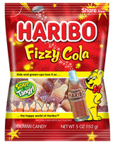 Haribo Gummi Candy, Fizzy Cola, 5 Ounce