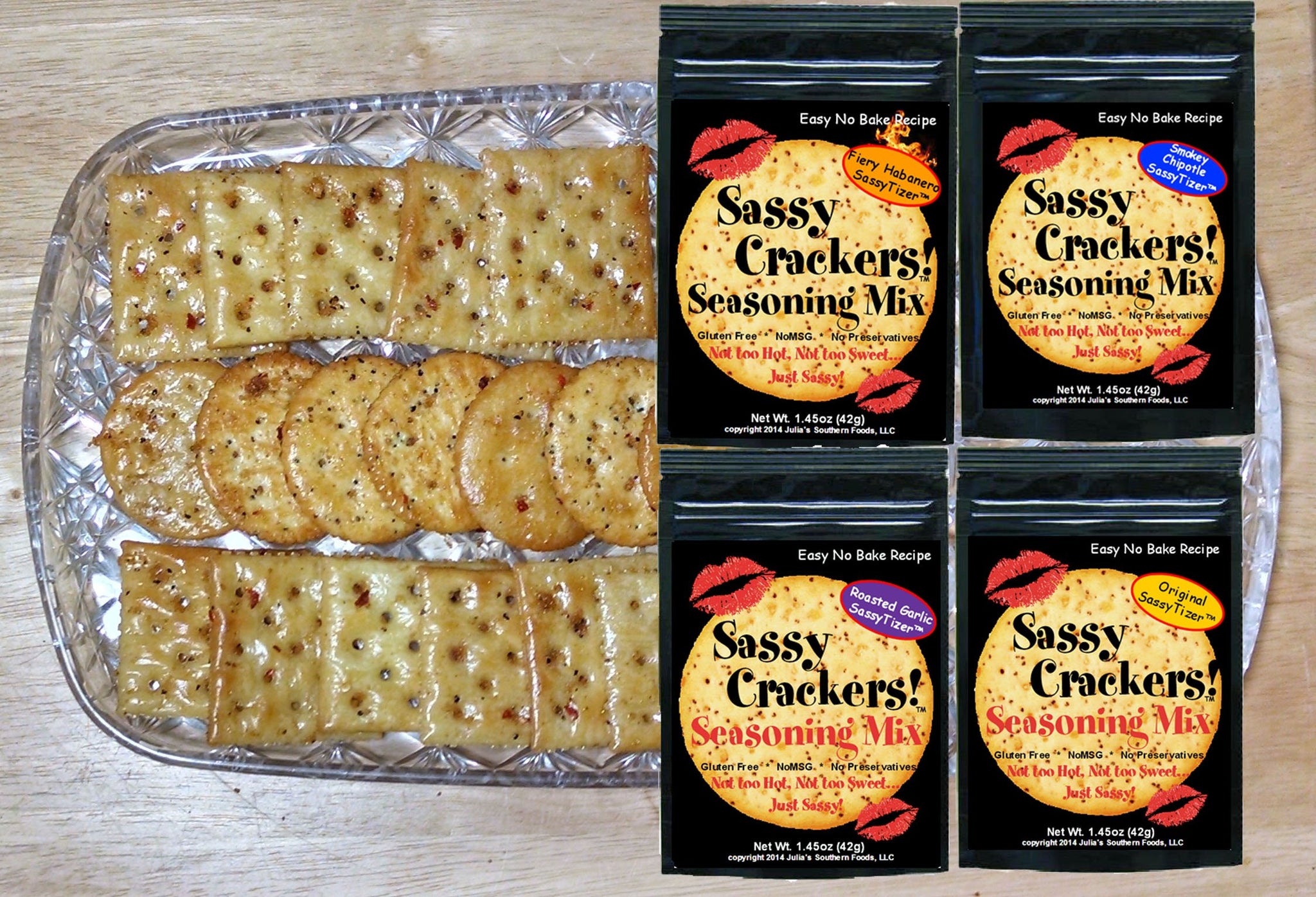 Sassy Crackers Seasoning Mix Fiery Habanero