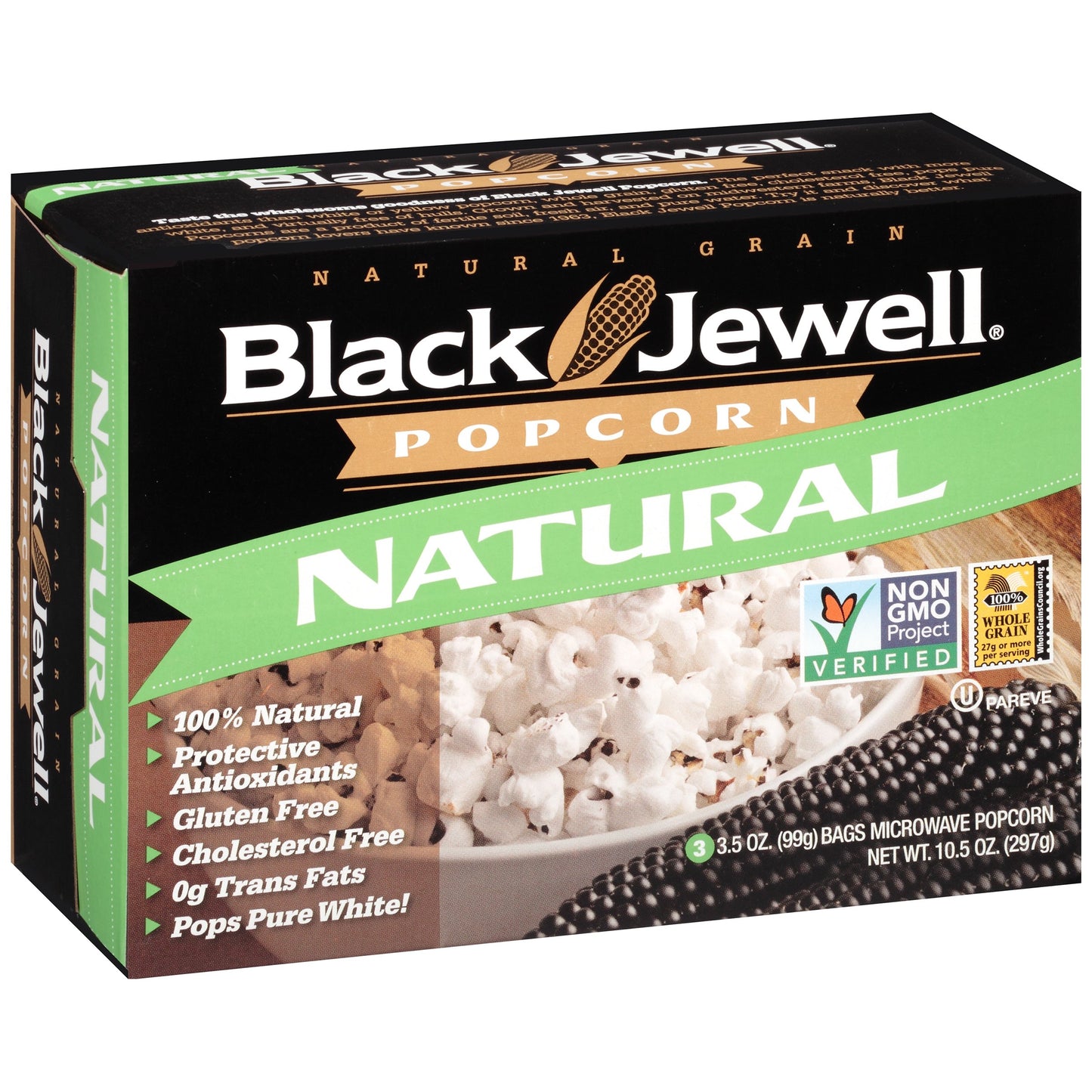 Black Jewell Popcorn Micro Naturl 3ct