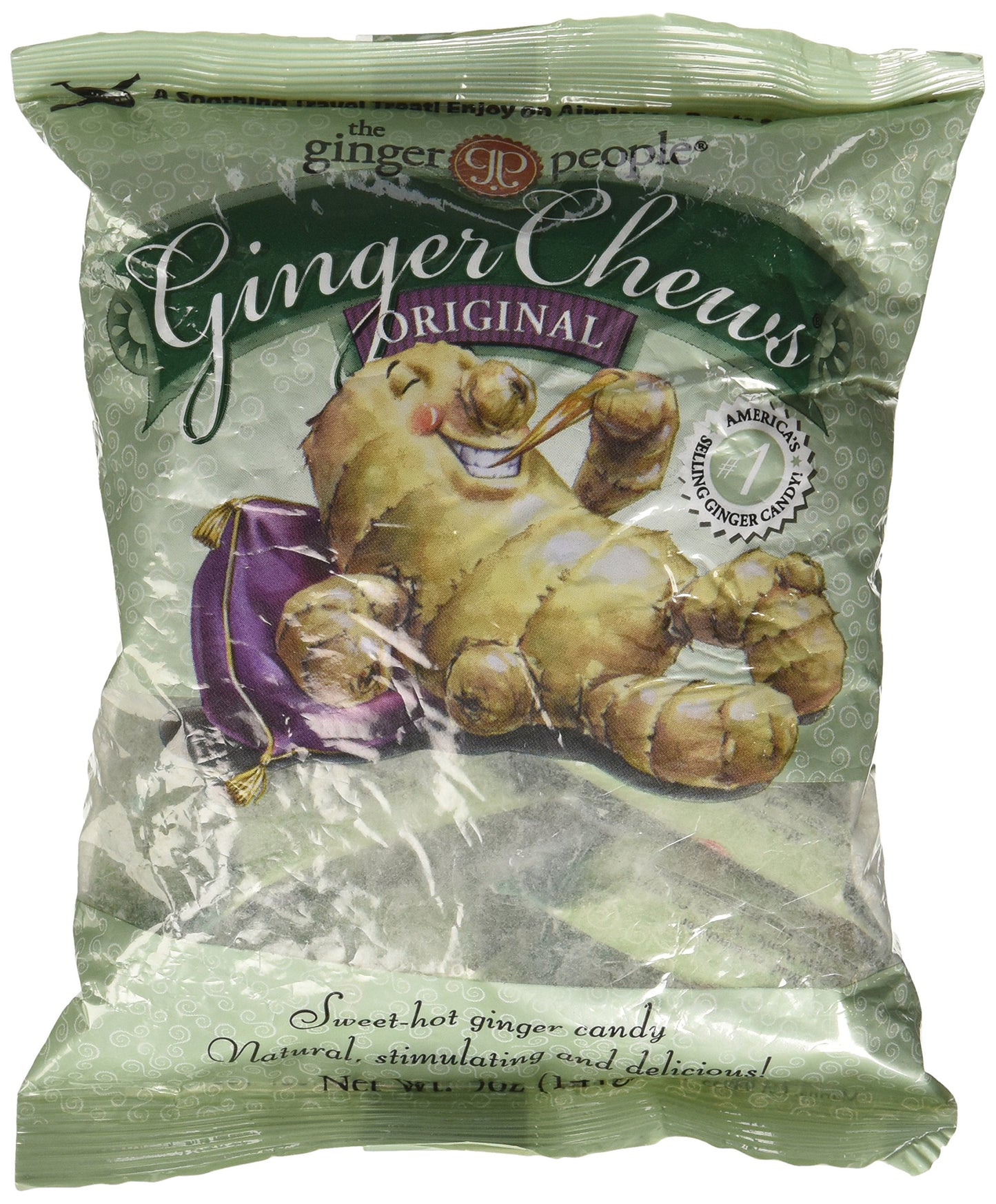 The Ginger People Ginger Chews Original Chewy Ginger Candy 5 oz (141g) Bag