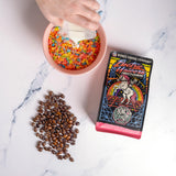 Bones Coffee Company Electric Unicorn, Fruity Cereal With Milk Flavored Coffee, Medium Roast Low Acid Arabica Beans Compatible with Auto drip