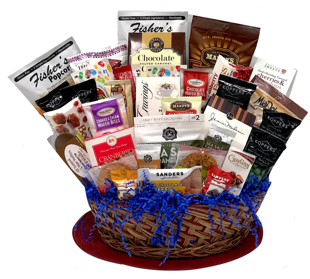 Gourmet Gift Basket for Women, Kids, Clients, Birthday, Sympathy, Holidays - with Assorted Chocolate, Cookies, Snacks, and More - Beautifully Wrapped