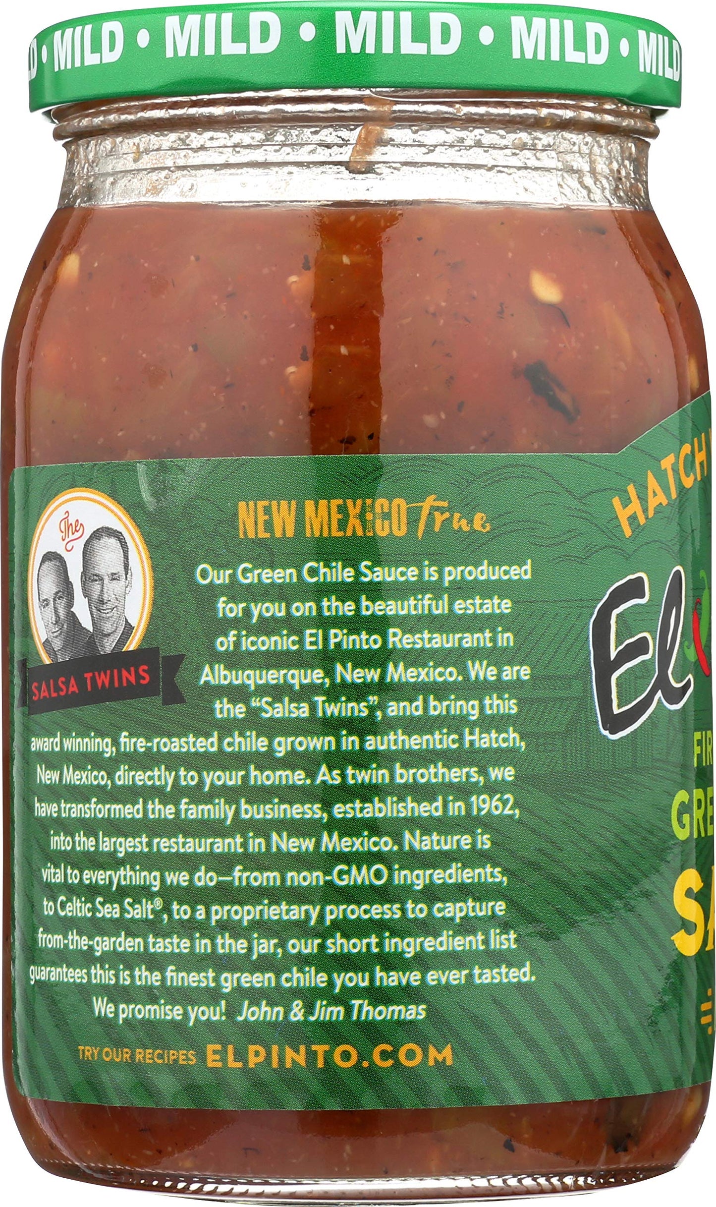 El Pinto Green Chile Sauce, Mild, 16 Ounce (Pack of 6)