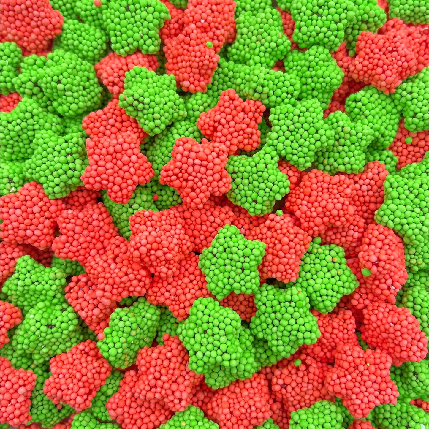 Crunchy Gummy Candy - 1.5 Pound Bag - Sour Chewy Gummy Star Candy with Crispy Shell - Space Candies in Strawberry and Green Apple Flavors by Cosmo