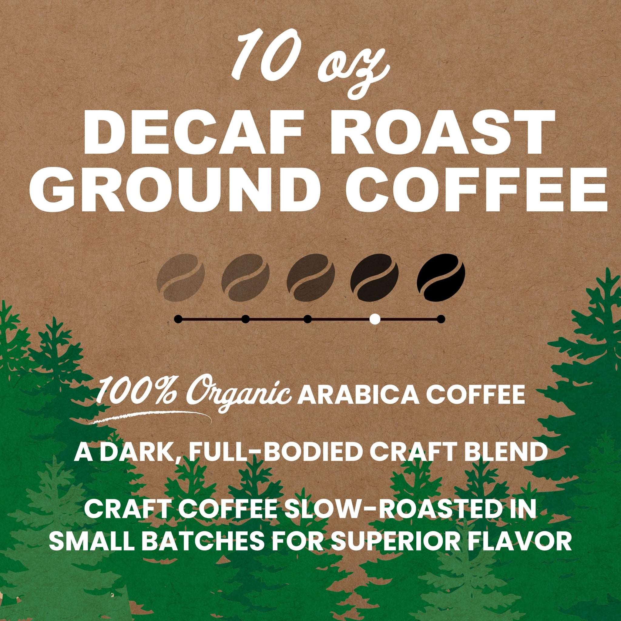Vermont Coffee Company, Organic Decaf Ground Coffee, 10oz., Made in the USA