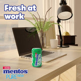 Mentos Pure Fresh Sugar-Free Chewing Gum with Xylitol, Spearmint, 90% Recyclable Curvy Bottle, 50 Pieces per Bottle (Pack of 1)