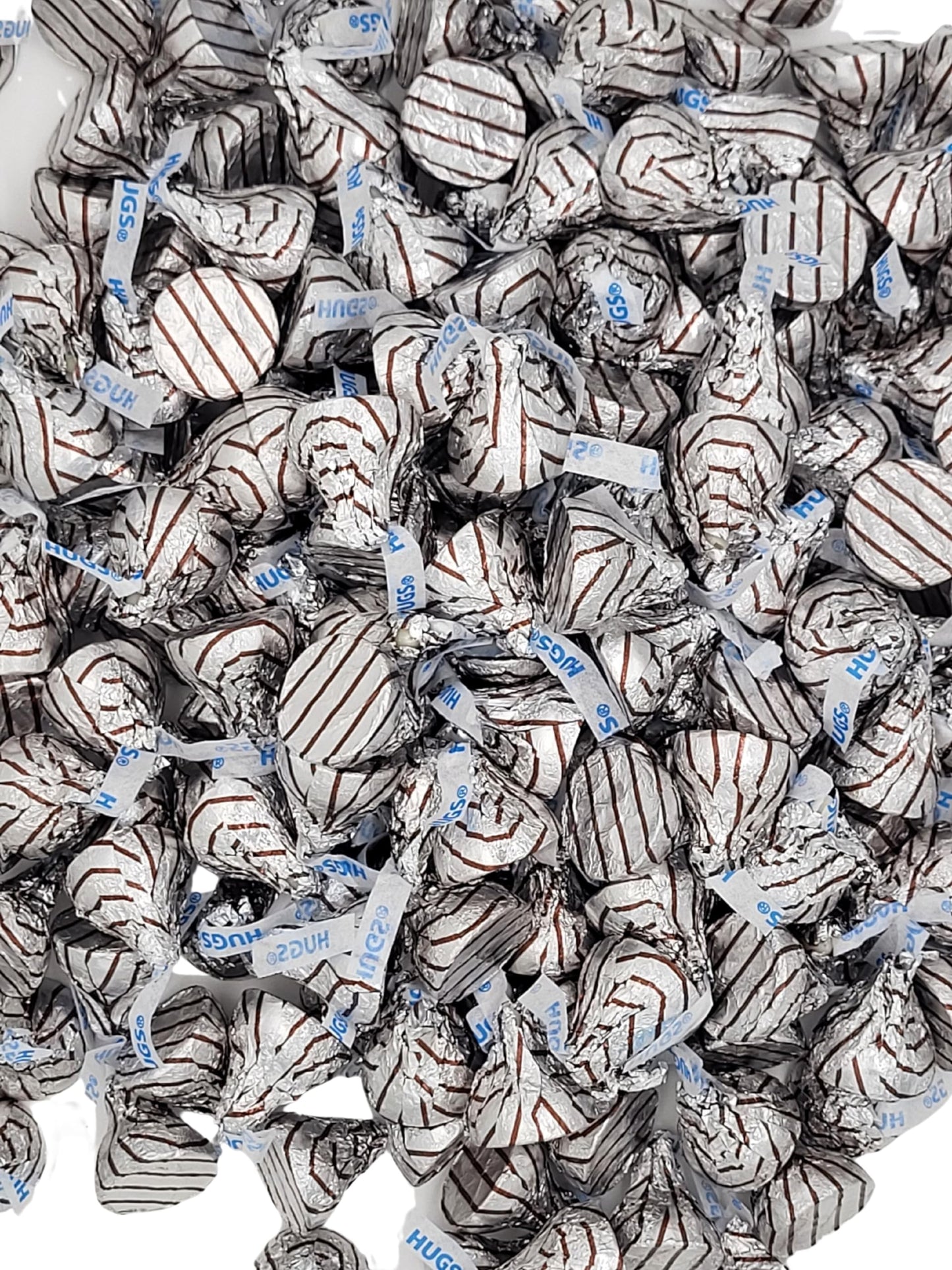 Hershey Kisses Hugs, Milk Chocolate with White Creme Candy, Individually Wrapped Candy, Hershey Kisses/Hugs Bulk, Bulk Chocolate Candy 4 lbs /64 oz