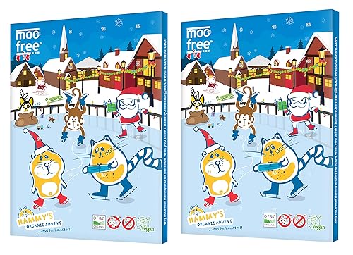 Moo Free Dairy Free Chocolate Advent Calendar 100g (Pack of 2)