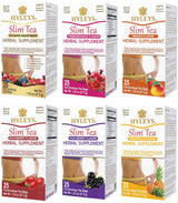 Hyleys Slim Tea Variety Pack - 6 Flavors Including 5 Flavor Assortment, Pomegranate, Mango, Goji Berry, Acai Berry, and Pineapple - 150 Tea Bags