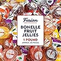 Bonelle Italian Fruit Jelly Candy - 1 Pound Bulk Bag (Approx 60 Pieces), Italian Candy, Jelly Candies Gluten Free & Vegan Individually Wrapped Treats