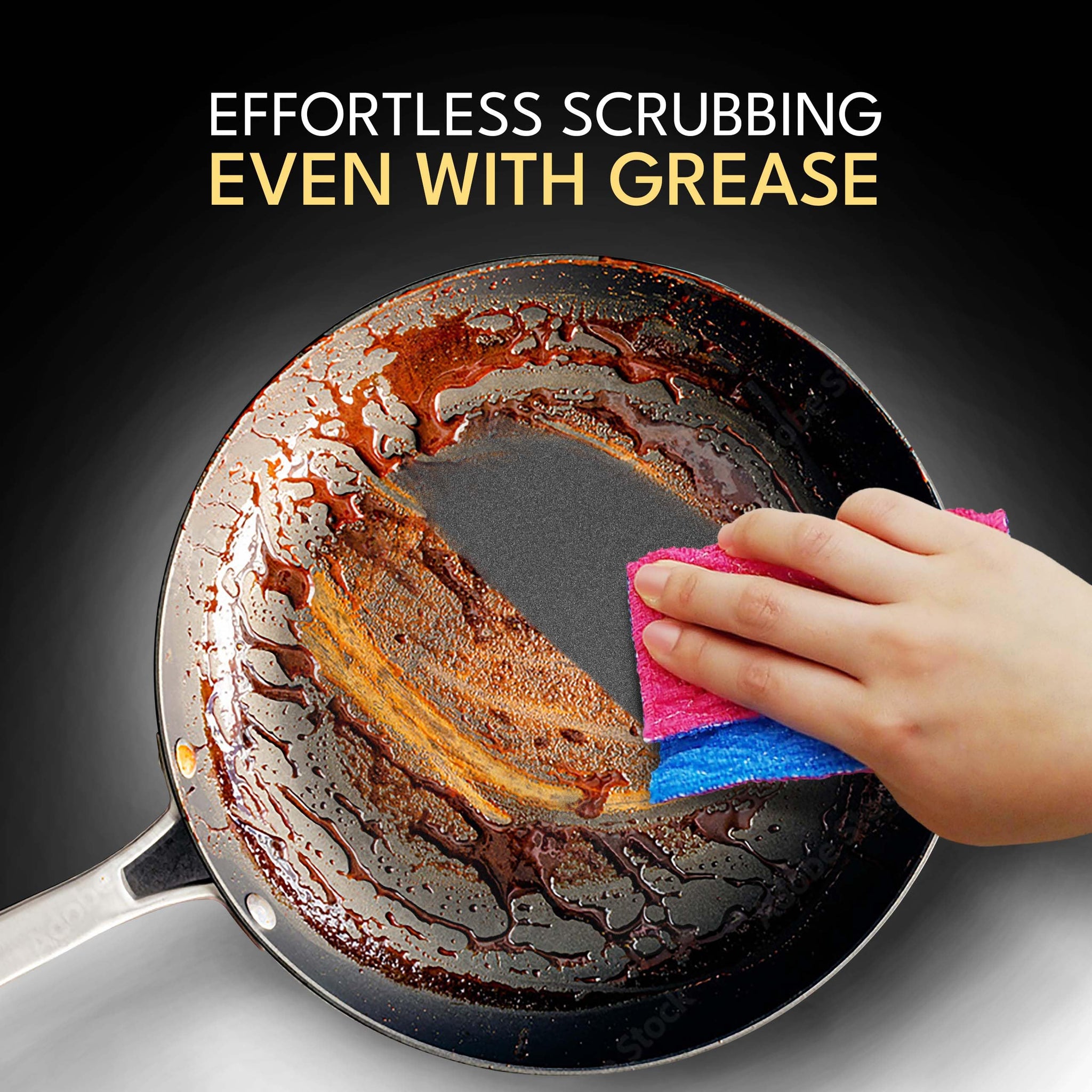 Durable Dish Cloth for Washing Dishes - Reusable Scouring Pad- Sponge Alternative for Non-Scratch Cleaning - for Dishes, Tiles, Floor and Other
