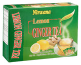 Nirwana Lemon Ginger Herbal Tea - Refreshing Herbal Blend with Ginger and Lemon | Perfect Tea Gift Set and Holiday Gift Baskets (20 Sachet)