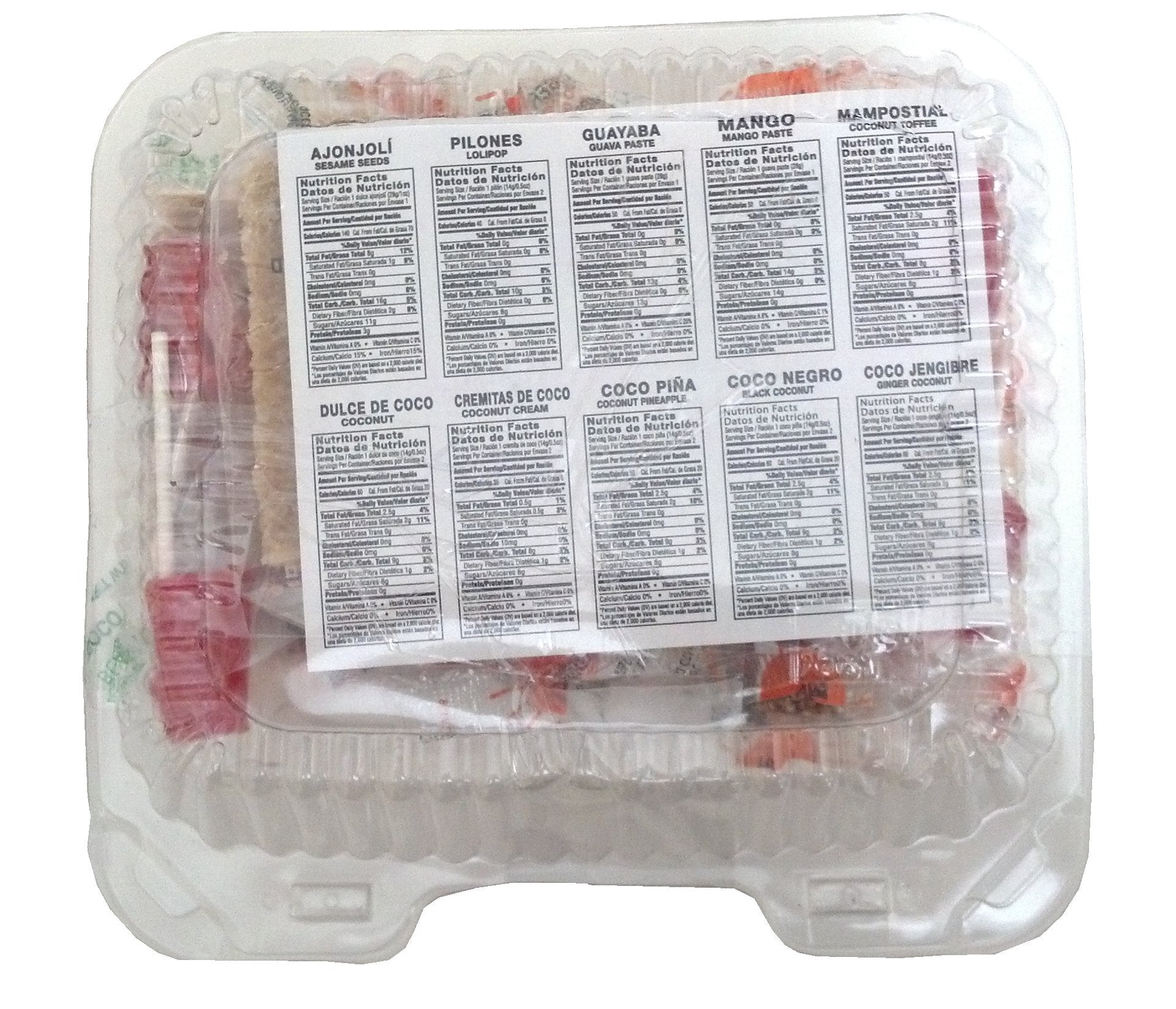 Assortment Sweets of Puerto Rico (Surtido De Dulces Tipicos De Puerto Rico) 17 Pieces (1 Oz Each/piece) By Fabrica De Dulces La Fe