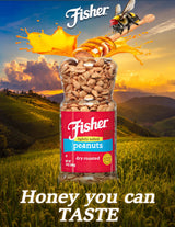 FISHER Snack Lightly Salted Dry Roasted Peanuts, 14 oz