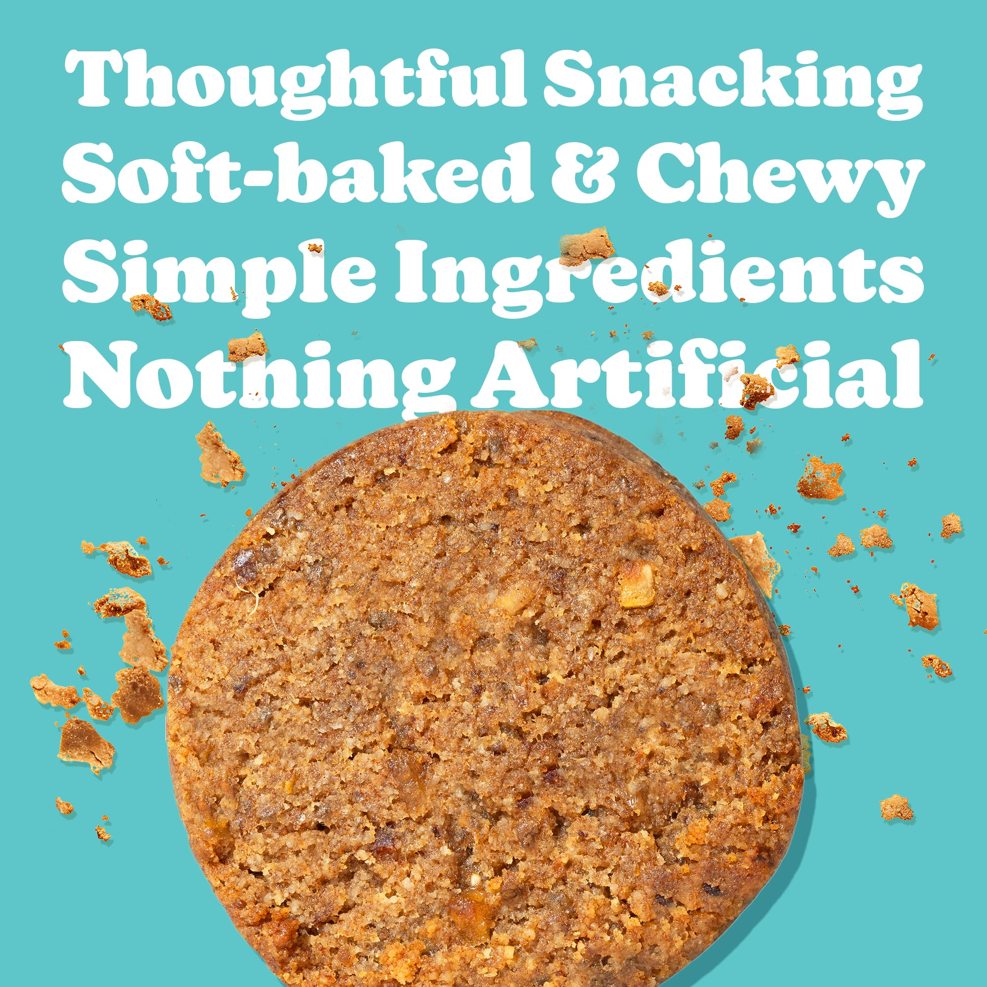 Love + Chew Mini Vegan Cookies, Gluten Free, 3-4g Plant Based Protein Per Cookie, Healthy Snacks for Adults and Kids, Individually Wrapped Cookies