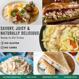 MOUNTAIN ESSENTIALS All Natural Canned Turkey 14.5 oz - 14g Protein per Serving (8 Servings per Can)- Fully Cooked, Ready to Eat Deli White Meat