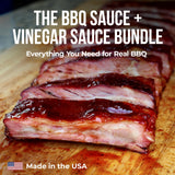 Killer Hogs The BBQ Sauce & Vinegar Sauce Pack of 2 Bottles | Use for all your Grillings Needs including Chicken, Beef, and Pork | 16 oz Per Bottle |