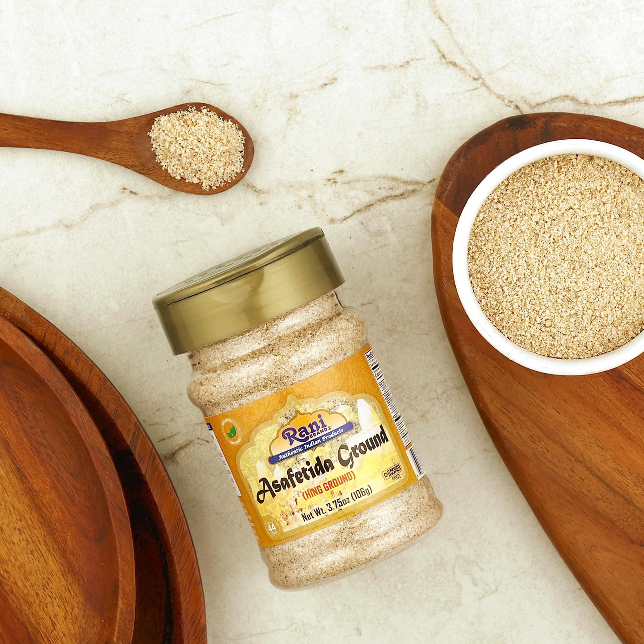 Rani Asafetida (Hing) Ground 3.75oz (106g) PET Jar, Pack of 12 ~ All Natural | Salt Free | Vegan | Non-GMO | Kosher | Asafoetida Indian Spice | Best