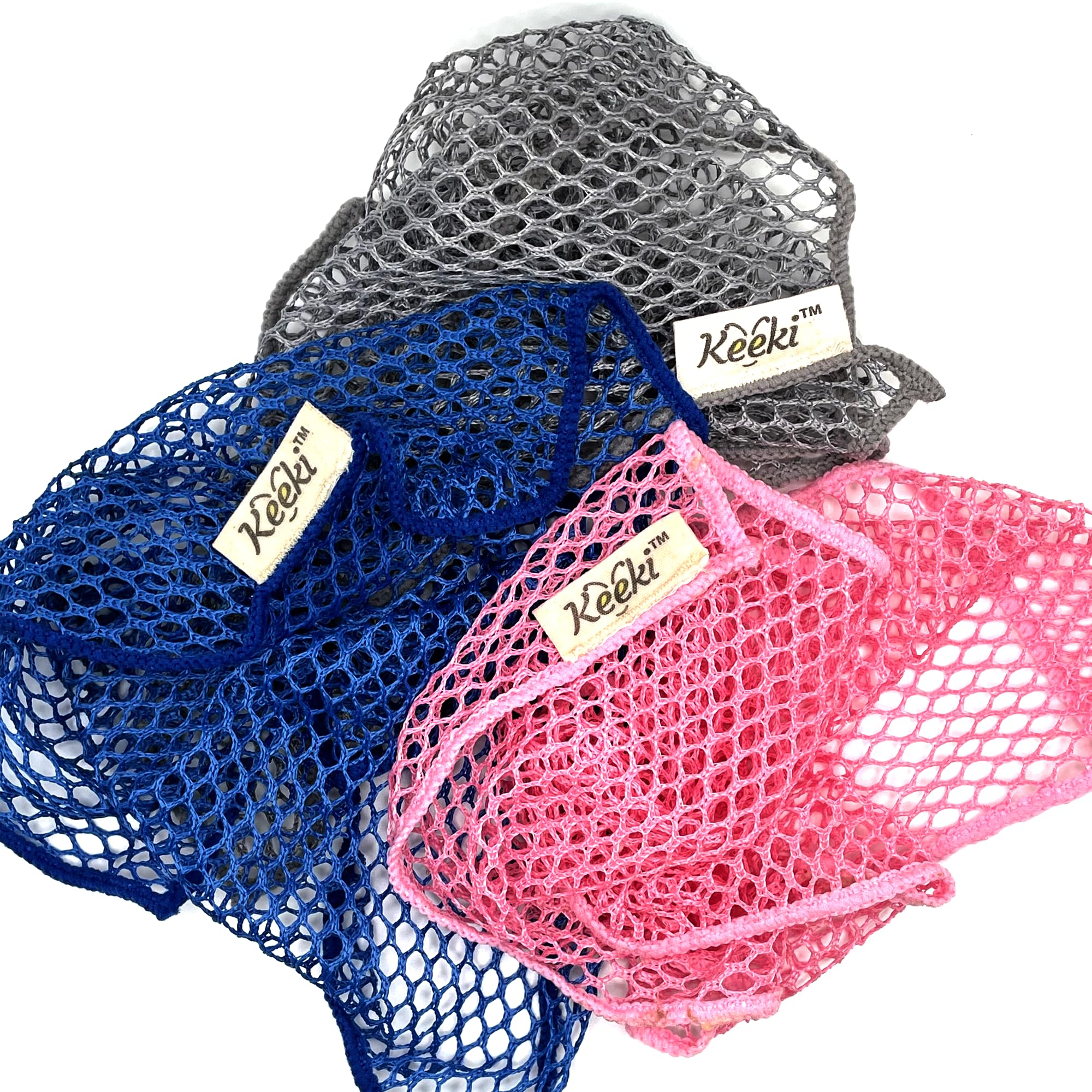 Keeki Cloth - Kitchen Cleaning Cloth, Package of 3 mesh Cloths Assortment