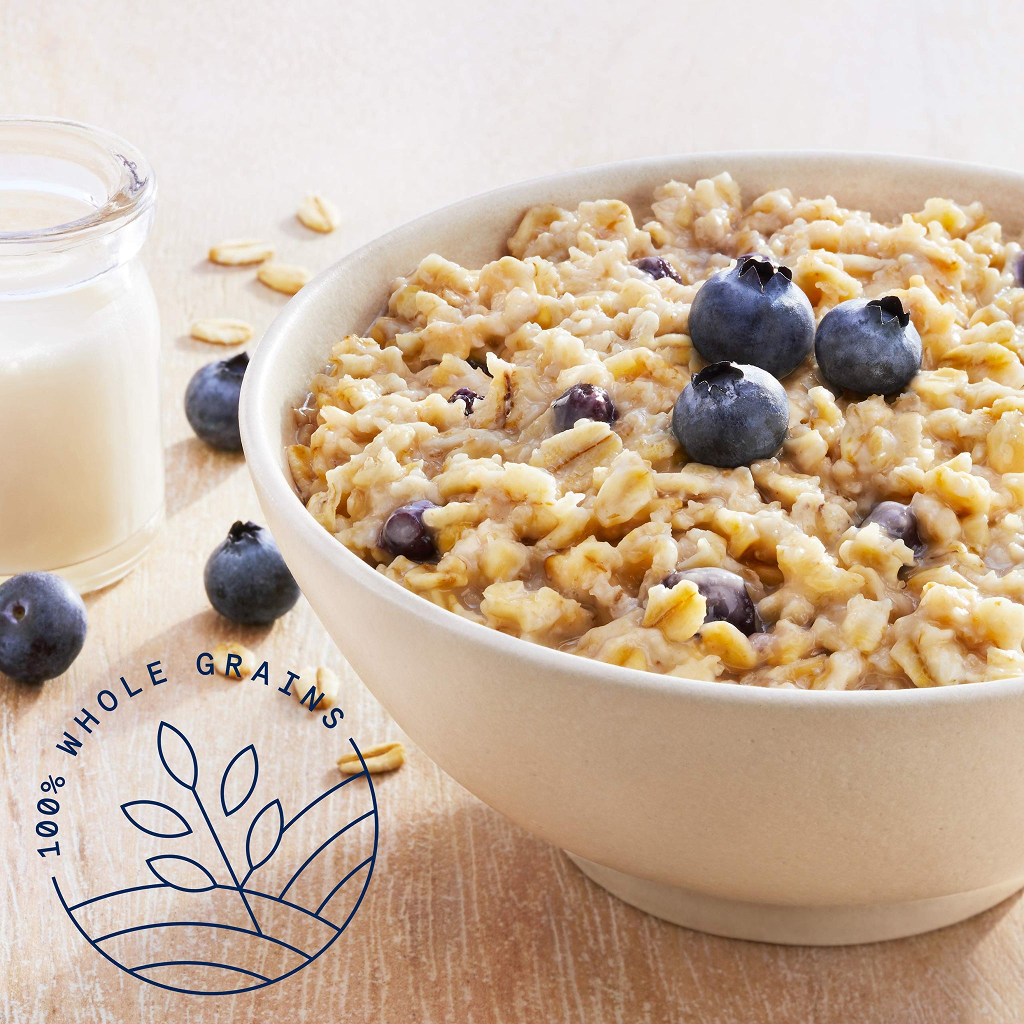 Quaker Instant Oatmeal Breakfast Cereal, Blueberries & Cream, 8.4 oz