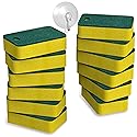 Kitchen Sponges 12 Pack | Dual-Sided Heavy Duty Non-Scratch Scrub | Sponges, Multipurpose Dishwashing & Cleaning Sponges, Highly Absorbent, Quick-Dry