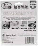 Sani Sticks, As Seen on TV Drain Cleaner and Deodorizer, Unscented - 12 Pack