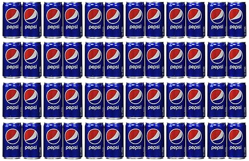 Pepsi Cola Soda 7.5oz Mini Cans 3/8 Packs (24 Cans)