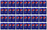 Pepsi Cola Soda 7.5oz Mini Cans 3/8 Packs (24 Cans)