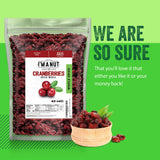 Dried Cranberries Original 4 lbs,(64oz) Batch Tested Gluten & Peanut Free | Resealable Bag | High in Antioxidant | Great for Salads Cooking