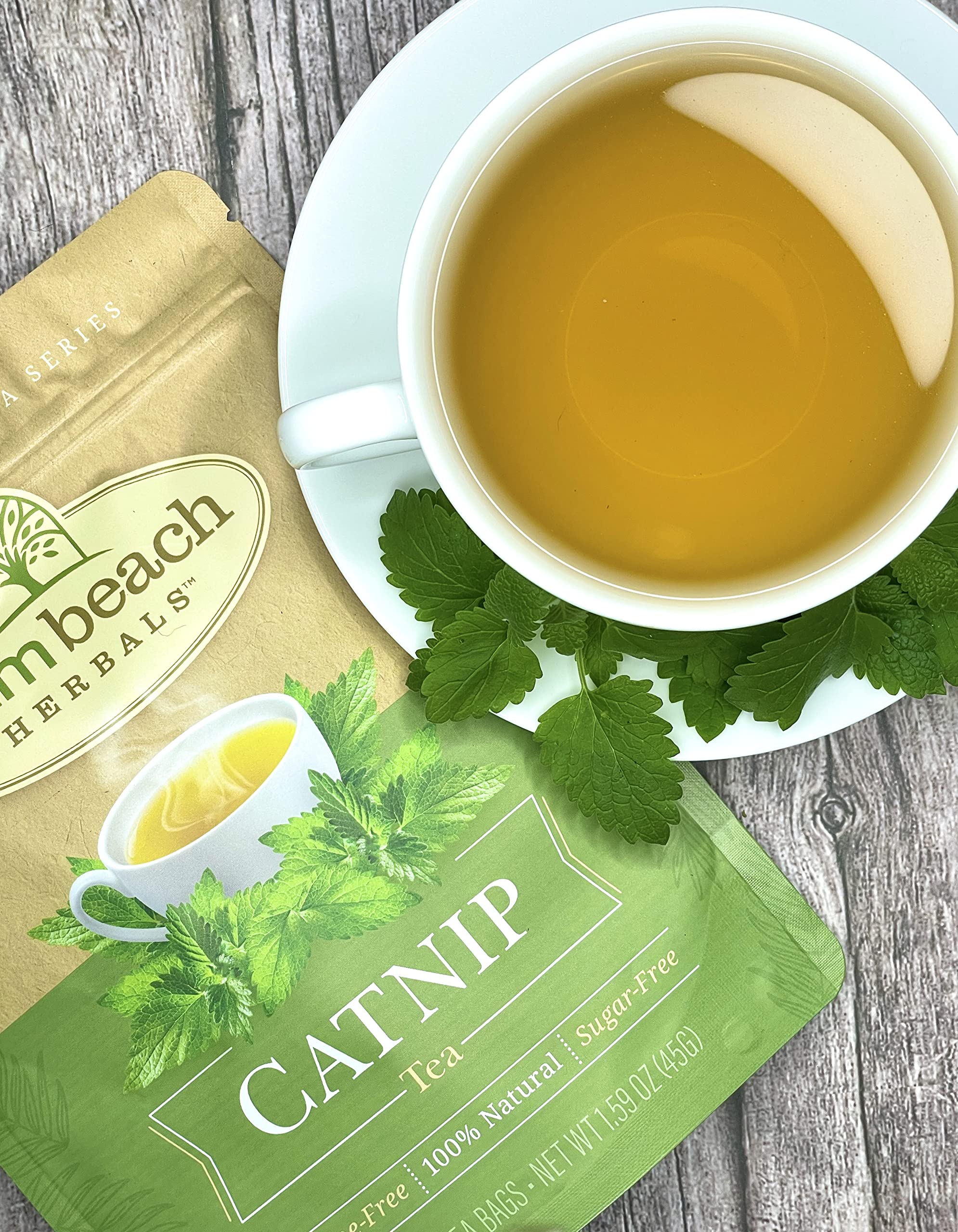 Catnip Tea - Pure Herbal Tea Series by Palm Beach Herbal Tea Company (30 Tea Bags) 100% Natural