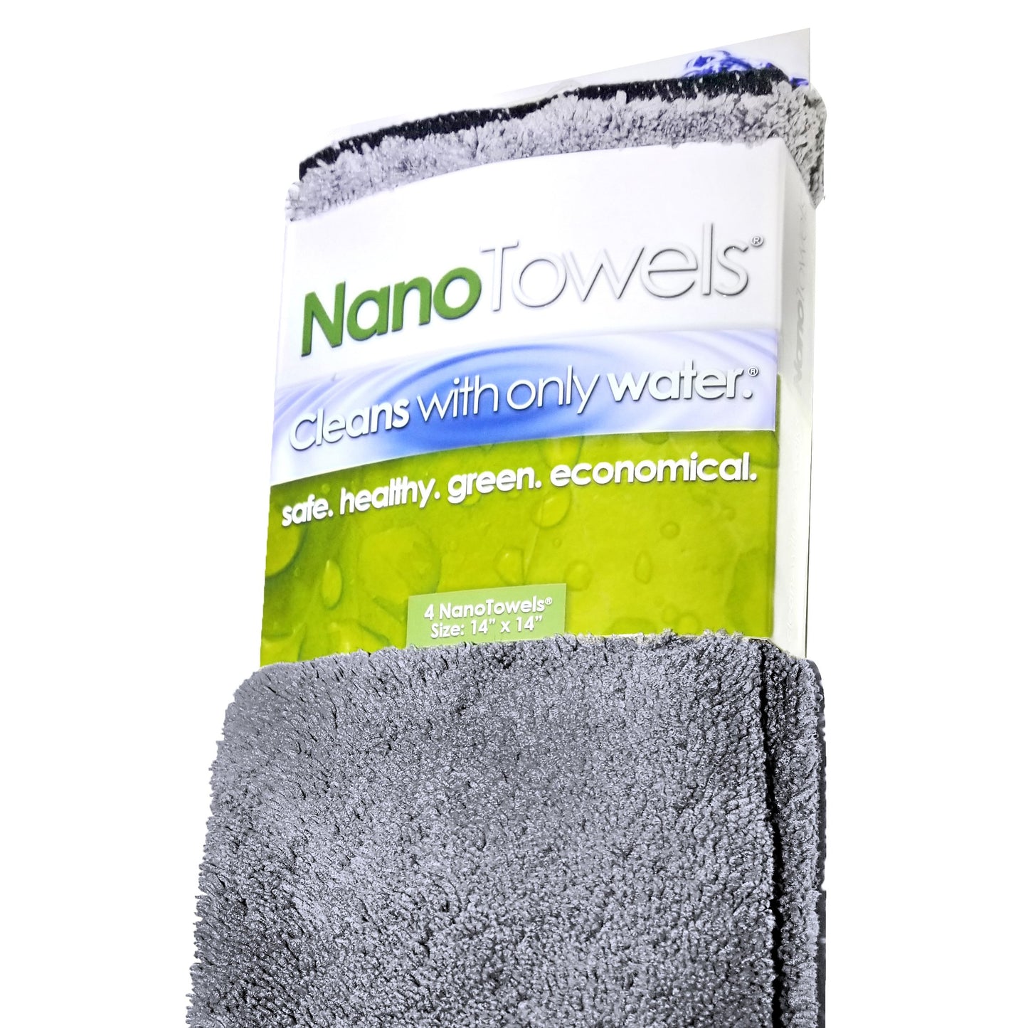 Life Miracle Nano Towels - The Amazing Eco Cloth that Cleans Virtually Any Surface with Only Water. No More Paper Towels Or Toxic Chemicals. 4-Pack