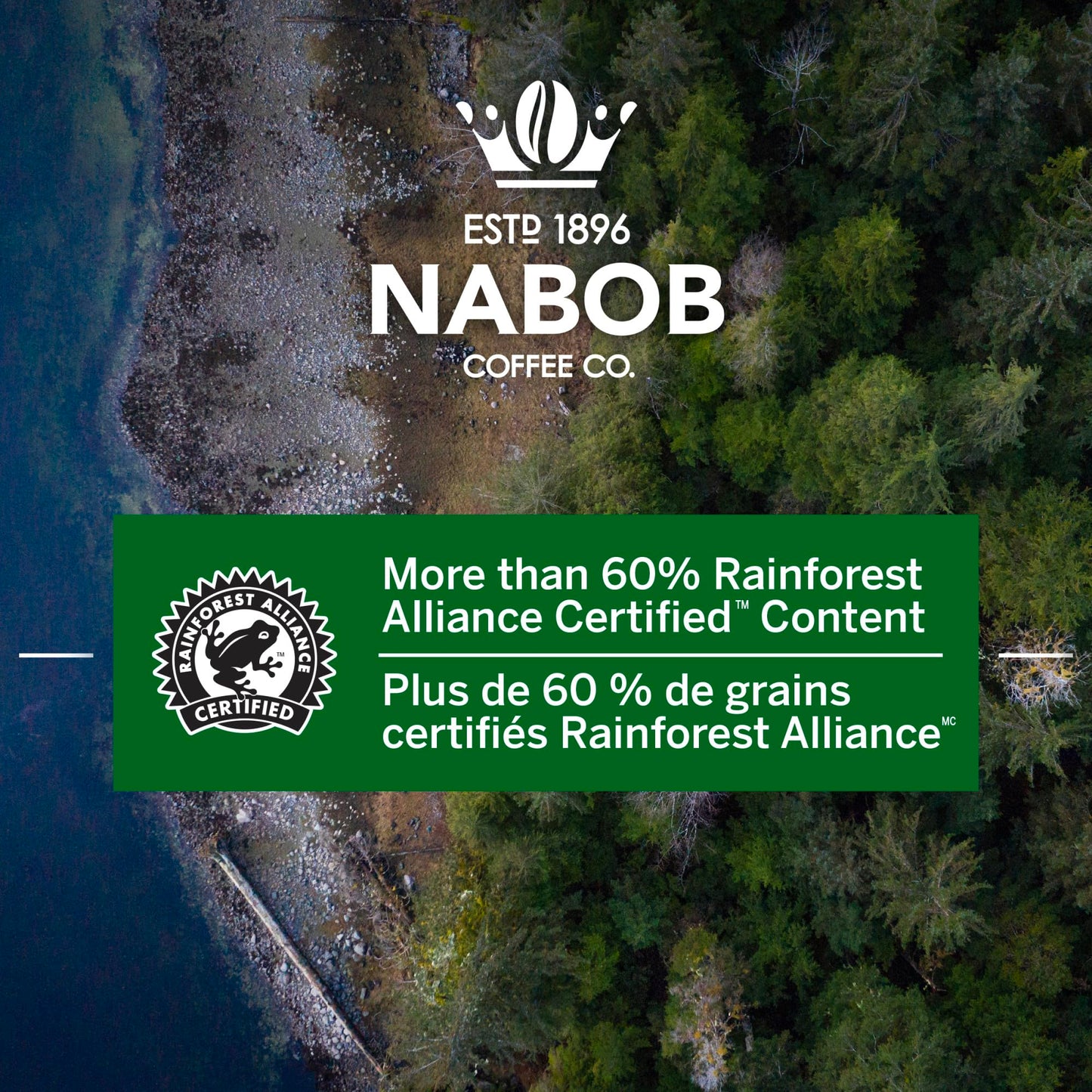 Nabob Organic Gourmet Blend Ground Coffee, 915g/32.3 oz., {Imported from Canada}