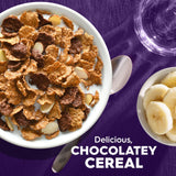 Special K Cold Breakfast Cereal, 11 Vitamins and Minerals, Family Size, Chocolatey Dipped Flakes with Almonds, 19.2oz Box (1 Box)