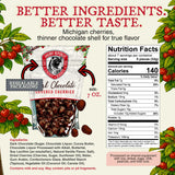 Cherry Republic Dark Chocolate Covered Cherries, 7 oz - Premium Michigan Montmorency Dried Cherries Coated in Rich 60% Dark Chocolate, Balanced Tart