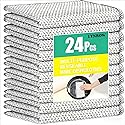 LYNROW 24 Pcs Reusable Dish Cloths, Multipurpose Non-Scratch Cleaning Cloths for Kitchen, Dishes, Sinks, and Stove Tops, Durable and Eco-Friendly