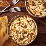 Zatarain’s Blackened Chicken Alfredo Frozen Dinner, Grilled, Blackened Chicken & Penne Pasta in a Zesty, Creamy Sauce, Microwave in 5 Minutes