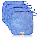 Life Miracle Nano Towels - Amazing Eco Fabric That Cleans Virtually Any Surface with Only Water. No More Paper Towels Or Toxic Chemicals. 4-Pack (8x8
