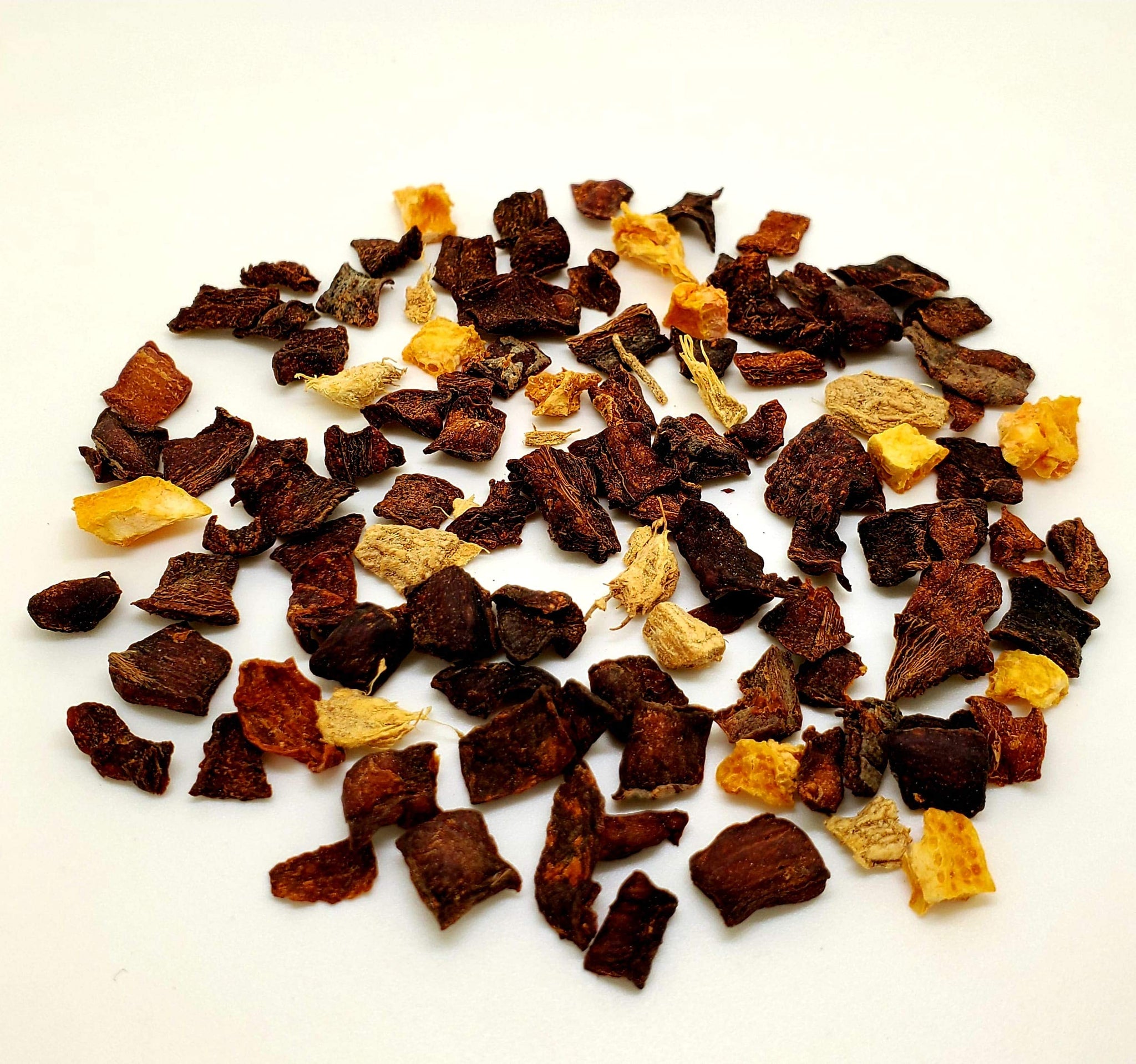 Ginger Tea Carrot Tea Orange Peel | Caffeine Free | Vitamins Rich | All Natural | 4oz Bulk Bag - 60 Cups | Herbal Tea | Loose Tea | Wellness Tea |