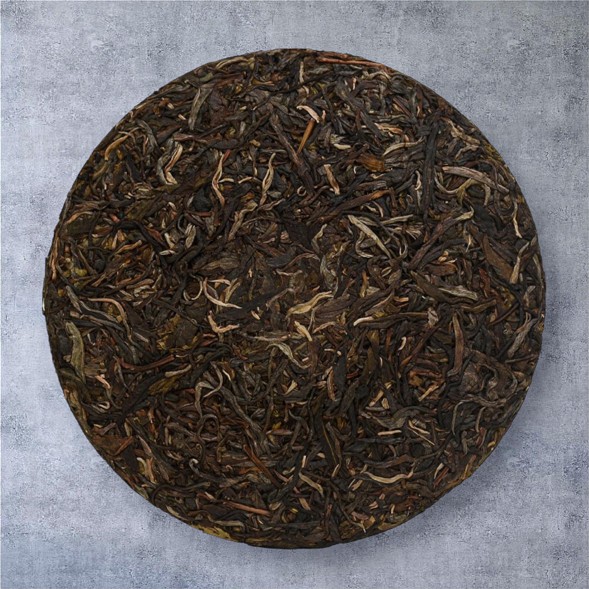 Golden Sip 2019 Raw Tea Cake Shen Puerh Ancient Tree Yunnan Qizi Puer Tea 357 g