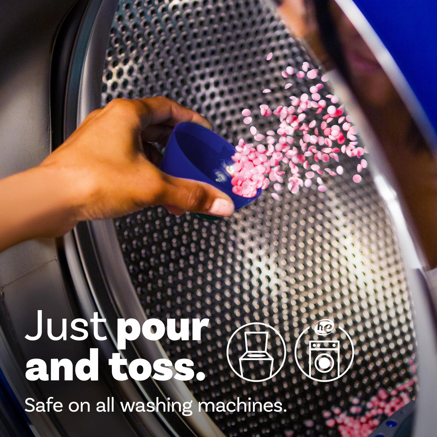 Downy Infusions In-Wash Laundry Scent Booster Beads, BLISS, Sparkling Amber and Rose Scent, 18.2 oz