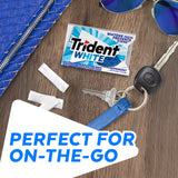 Trident White Peppermint Sugar-Free Chewing Gum, 9 Packs of 16 Pieces (144 Total Pieces)