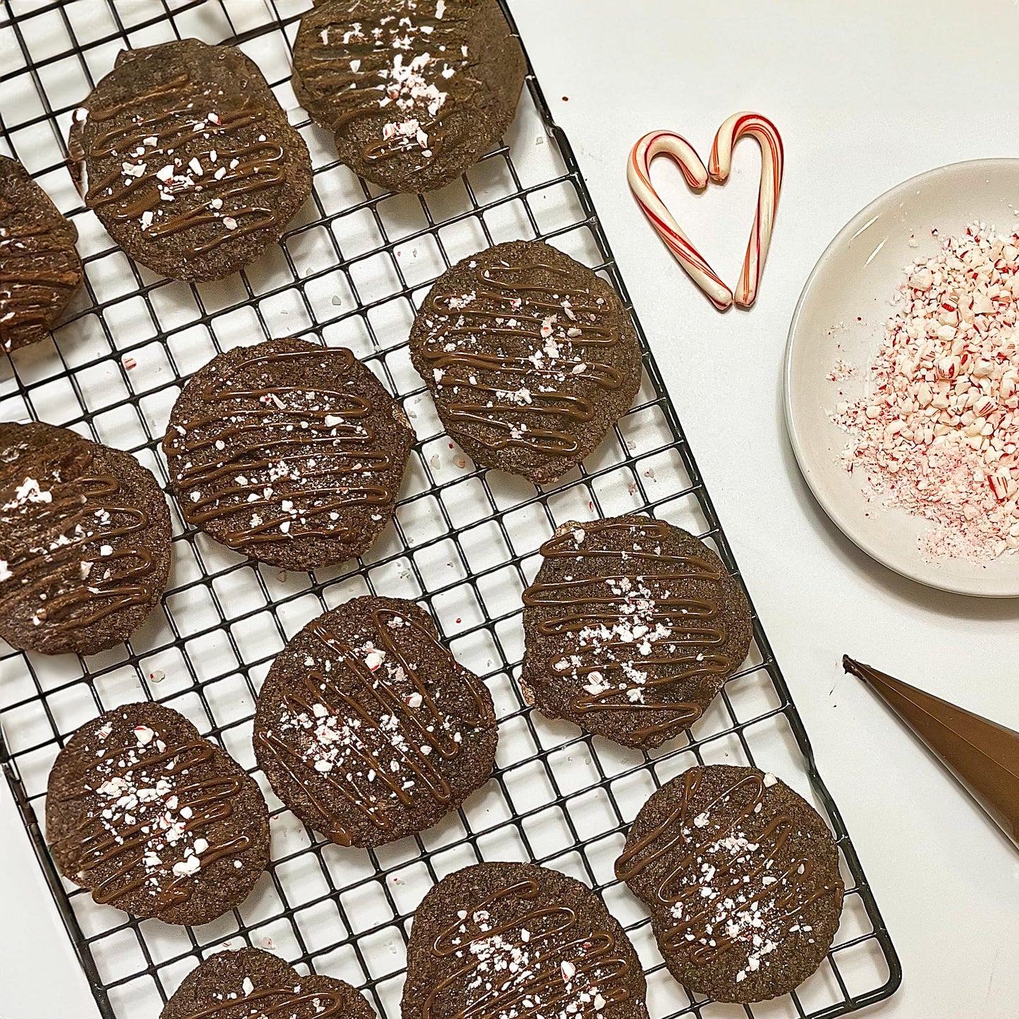 XO Baking Co. Gluten Free Double Chocolate Peppermint Gourmet Cookie Mix; Non-GMO; Kosher; Dairy Free; Peanut Free; No Preservatives; No Artificial Flavors or Colors, 15oz