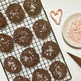 XO Baking Co. Gluten Free Double Chocolate Peppermint Gourmet Cookie Mix; Non-GMO; Kosher; Dairy Free; Peanut Free; No Preservatives; No Artificial Flavors or Colors, 15oz
