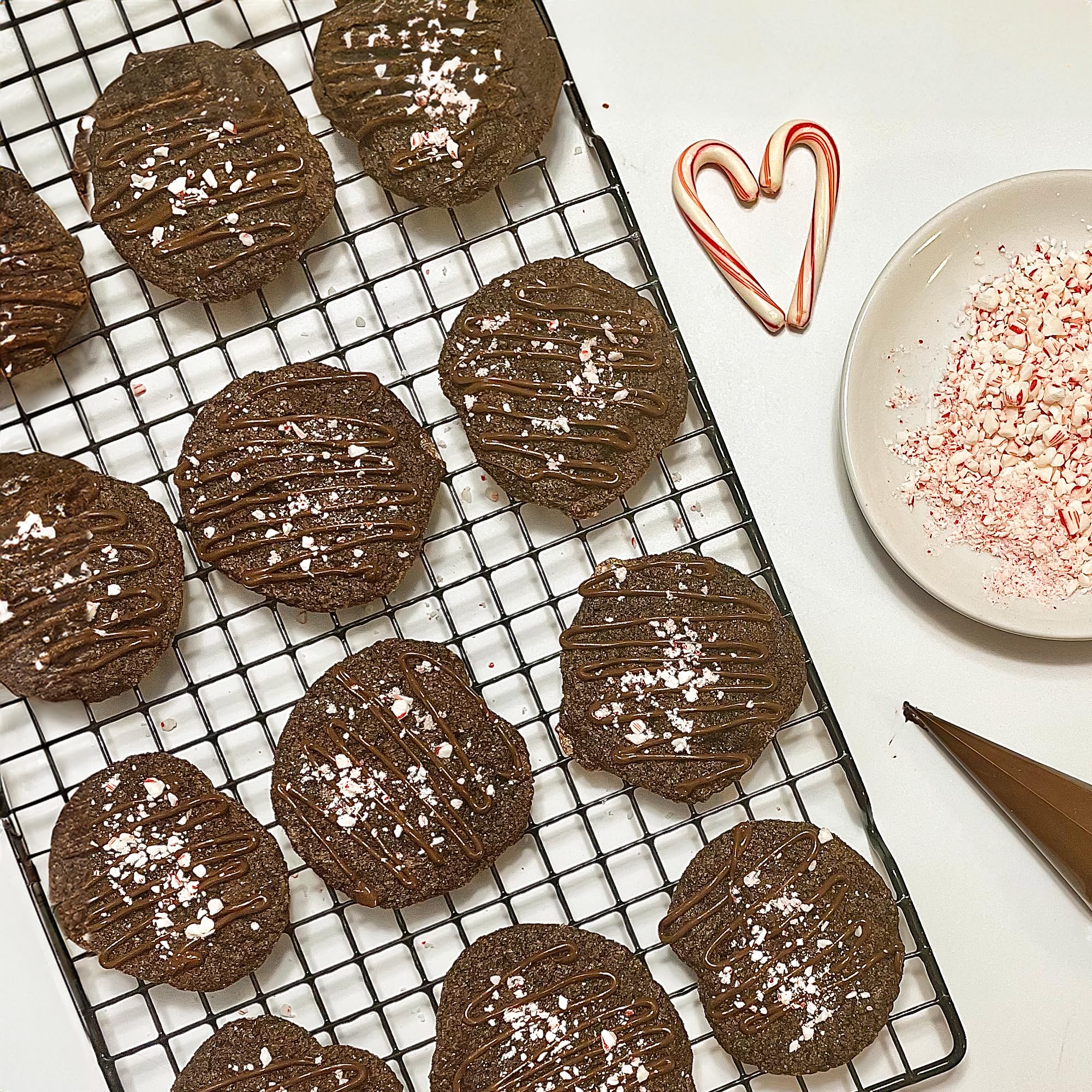 XO Baking Co. Gluten Free Double Chocolate Peppermint Gourmet Cookie Mix; Non-GMO; Kosher; Dairy Free; Peanut Free; No Preservatives; No Artificial Flavors or Colors, 15oz